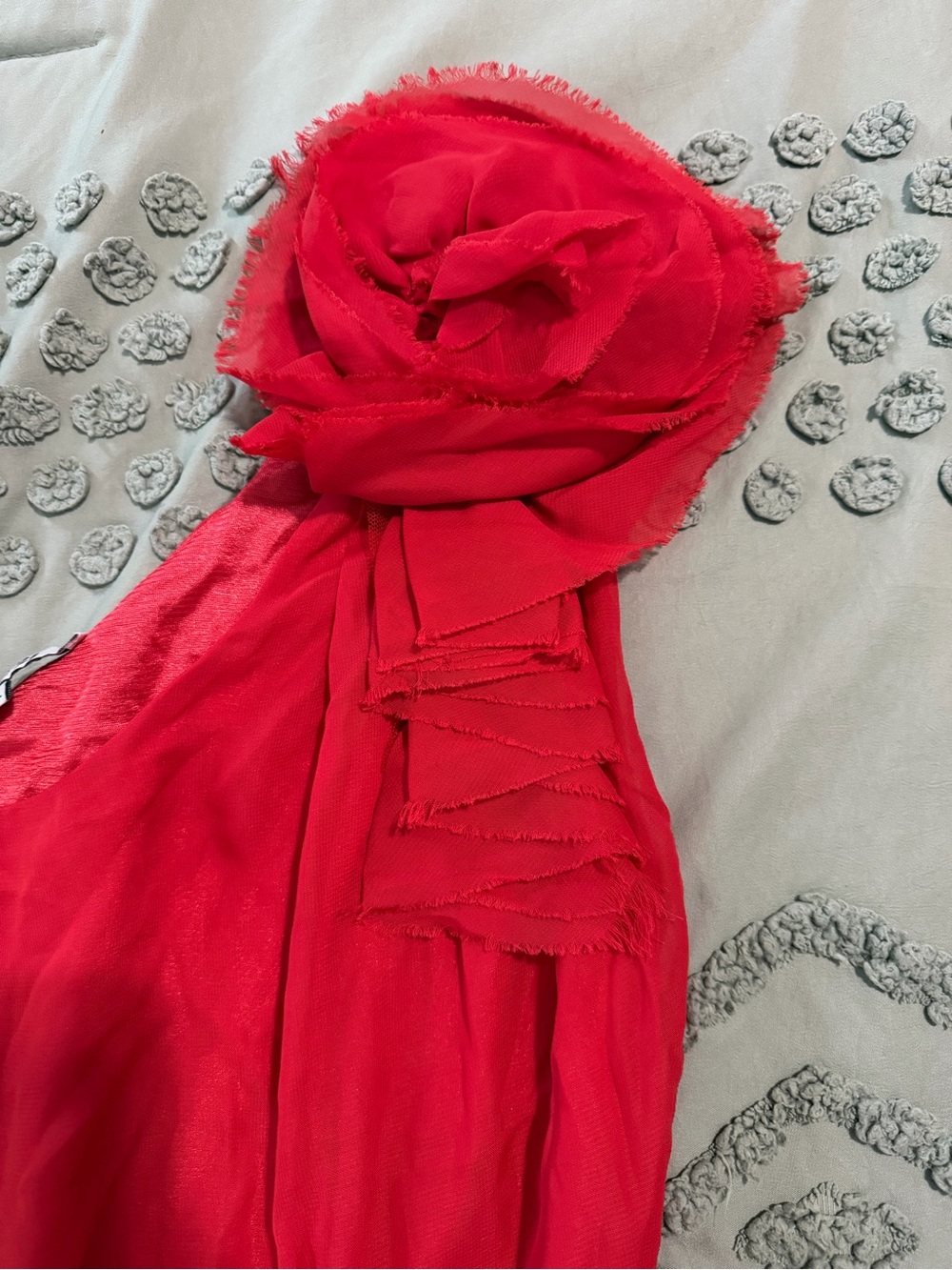 Forever 21 Red One-Shoulder Peplum Top - Picture 3 of 4